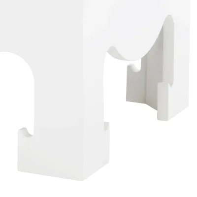 Jacqui 3-Drawer Side Table Chiffon White