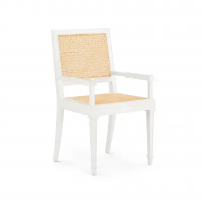 Jansen Arm Chair Eggshell White