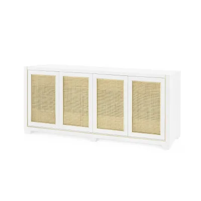 Karen 4-Door Cabinet Vanilla