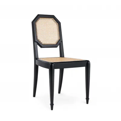 Leila Side Chair Flat Black