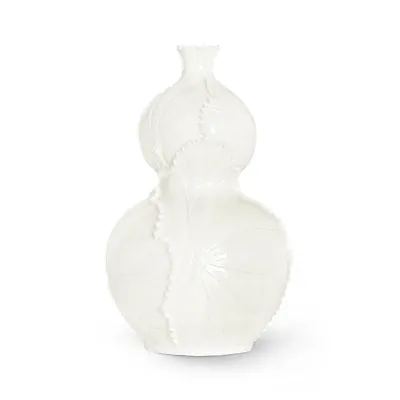 Lotus Double Gourd Vase Blanc de Chine