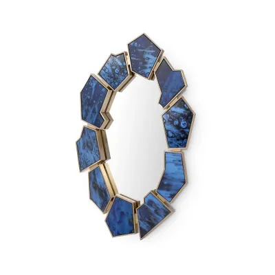 Lucas Mirror, Antique Midnight Blue