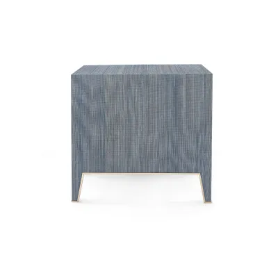 Madeline 3-Drawer Side Table Colonial Blue Shimmer