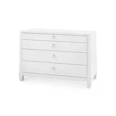 Madison Large 4-Drawer, Chiffon White