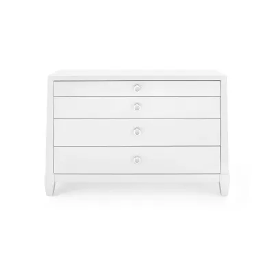 Madison Large 4-Drawer, Chiffon White