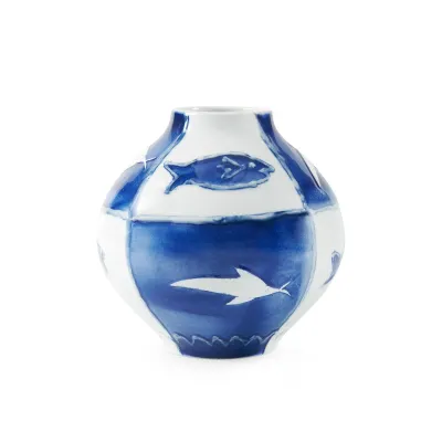 Malaga Vase Blue and White