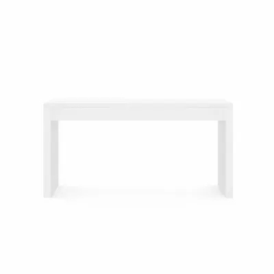Morgan Large Console Table Chiffon White