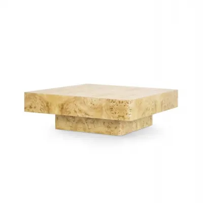 Norma Large Square Coffee Table Burl