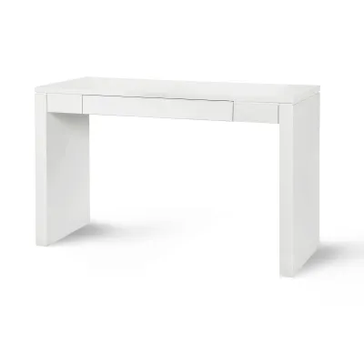 Odom Console Table White Pearl