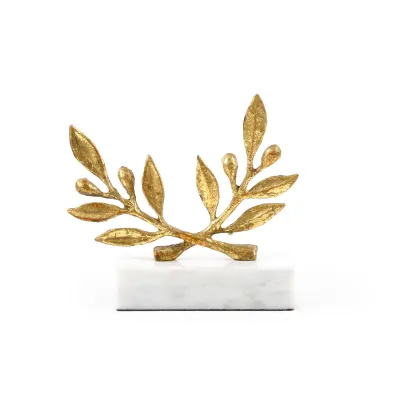 Olive Statue Gold Leaf