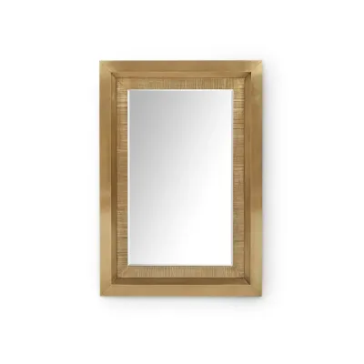 Princeton Antique Brass Rectangular Mirror