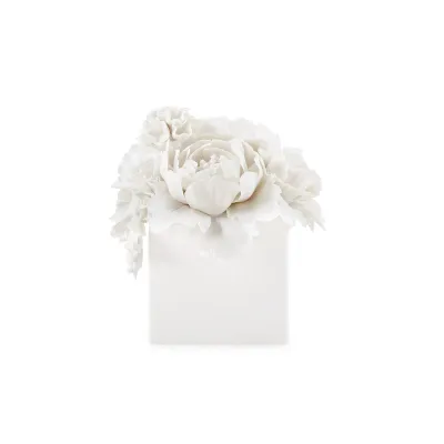 Peony Bouquet Blanc de Chine