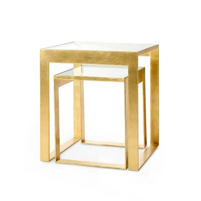 Plano Side Table Gold Leaf