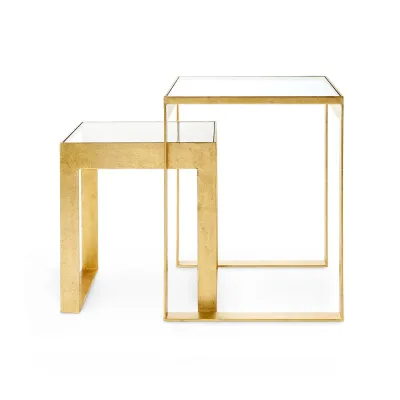 Plano Side Table Gold Leaf