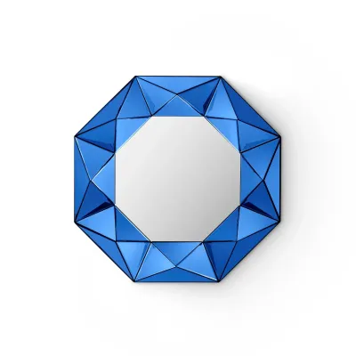 Phoenix Sapphire Blue Octagonal Mirror