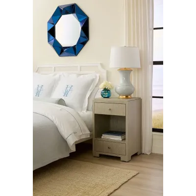 Phoenix Sapphire Blue Octagonal Mirror