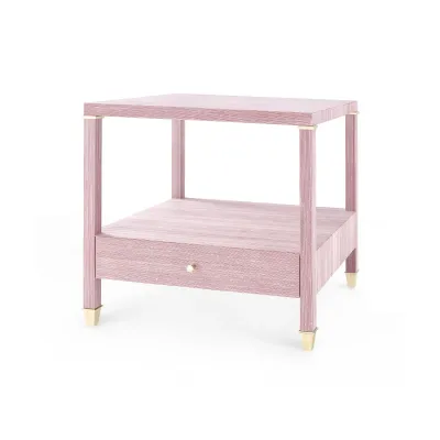 Pascal 1-Drawer Side Table Raspberry Shimmer