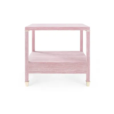 Pascal 1-Drawer Side Table Raspberry Shimmer