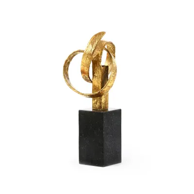 Ribbon Statue Gold Leaf