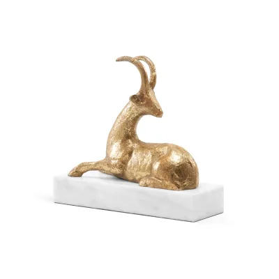 Saiga Statue Gold Leaf