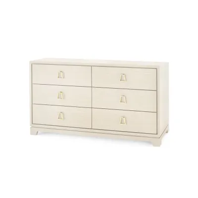 Stanford Extra Large 6-Drawer Blanched Oak