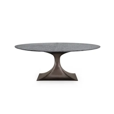 Stockholm Small Oval Table Base Bronze