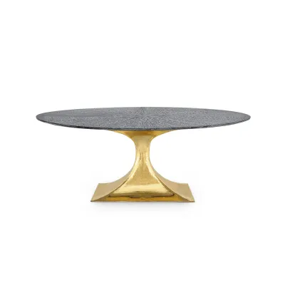Stockholm Small Oval Table Base Brass