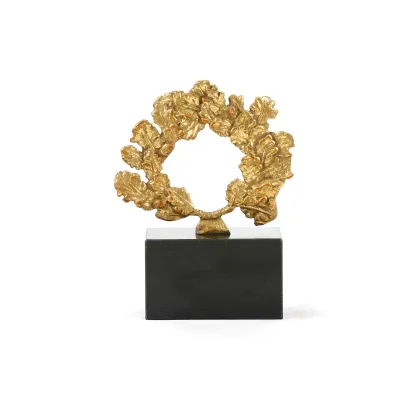 Wreath Statue Gold Leaf