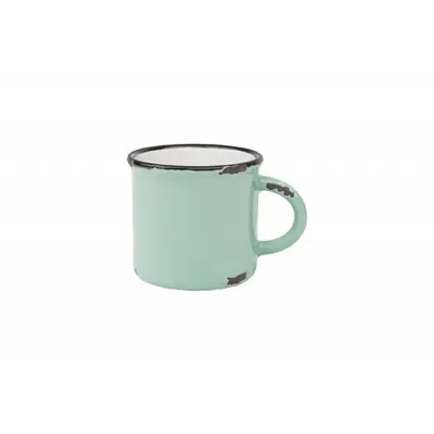 Tinware Set of 4 Espresso Mugs Pea green