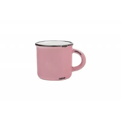 Tinware Set of 4 Espresso Mugs Pink