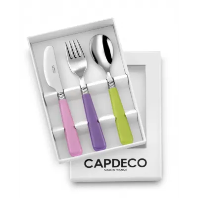 Helios Kids Light Pink/Purple/Lime 3 Piece Setting