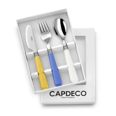 Helios Kids Yellow/Sky Blue/White 3 Piece Setting