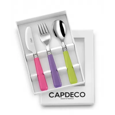 Helios Kids Fuchsia/Purple/Lime 3 Piece Setting