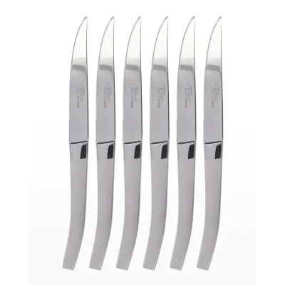 Le Thiers Shiny Handle Box Of 6 Steak Knives