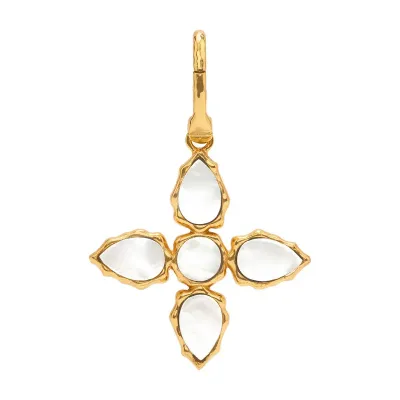 Aurora Abalone/Mother of Pearl Double Sided Pendant