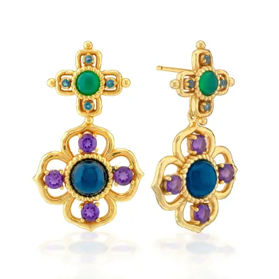 Contessa Multi Drop Convertible Earrings