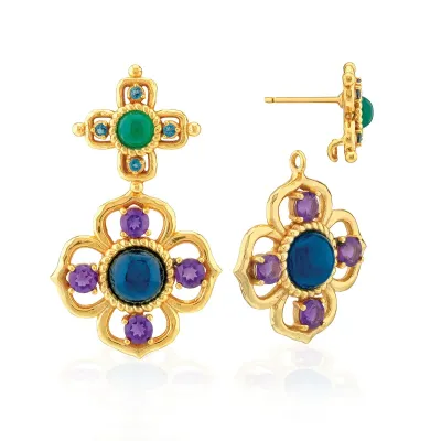Contessa Multi Drop Convertible Earrings