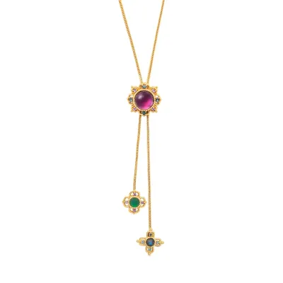Contessa Multi Bolero Necklace 24"