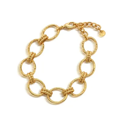 Cleopatra Gold Link Bracelet