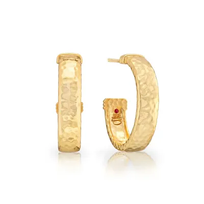 Cleopatra Classic Gold Hoop Earrings