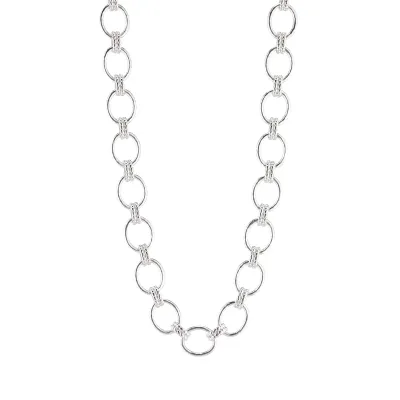 Cleopatra Silver Link Necklace
