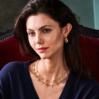 Cleopatra Ra Gold Necklace 16"+2"