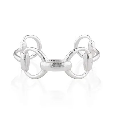Equestrian Silver Snaffle Bit Cuff