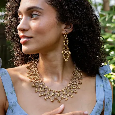 Jasmine Cascade Pearl Earrings