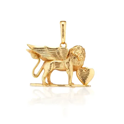 Lionheart Gold Charm/Pendant