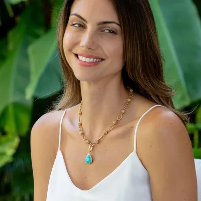 Love Gem Turquoise Pendant Medium