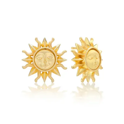 Soleil Gold Stud Earrings