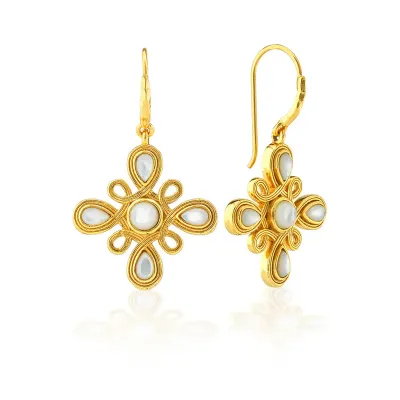 Monique Gem Mother of Pearl Dangle Earrings