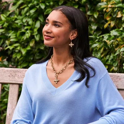 Monique Gem Mother of Pearl Dangle Earrings