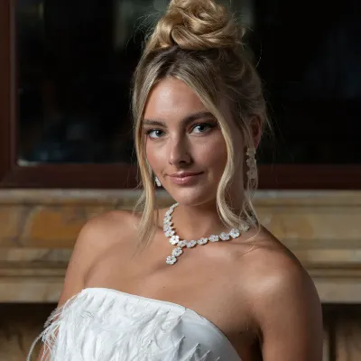 Mermaid Garden Mother of Pearl Riviere Convertible Necklace Petite 16"+2"